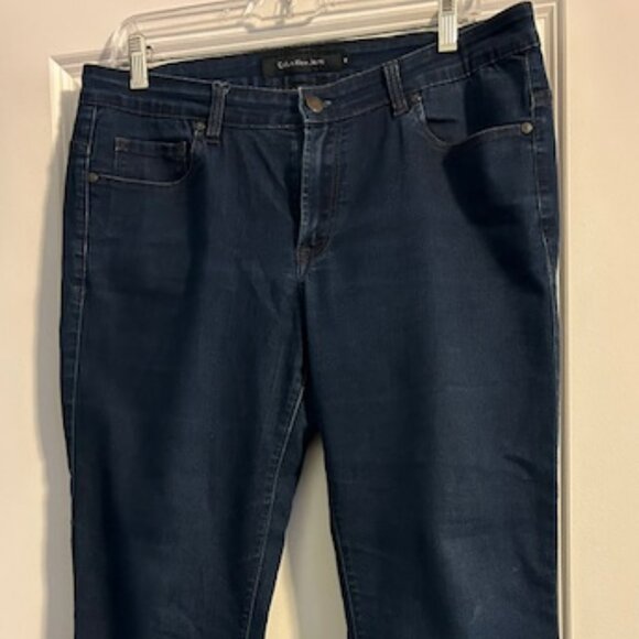 Women's Calvin Klein Power Stretch Straight Leg Jeans, Size 12 - Picture 1 of 5